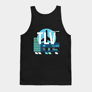 Tel Aviv (TLV) Airport Code Baggage Tag Tank Top